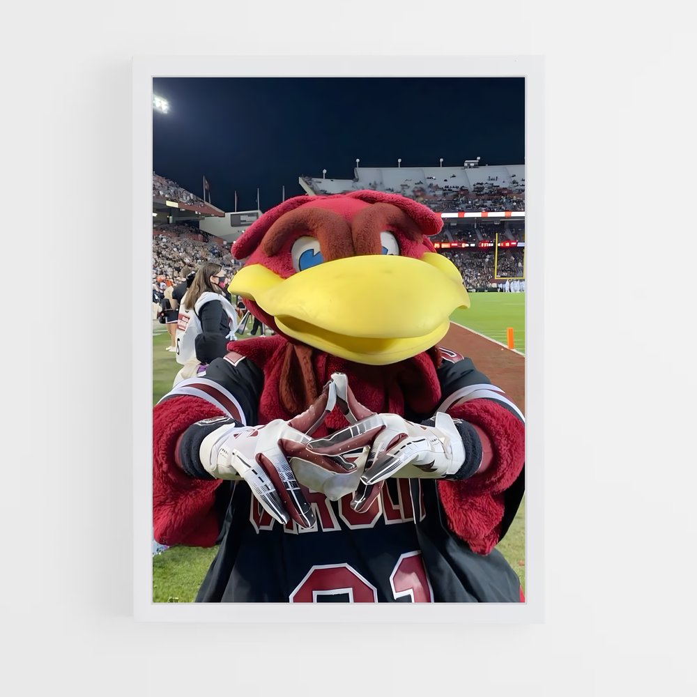 Poster Gamecock Fury – affiche Baseball (vue 3)